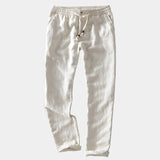 Men's Linen-Style Drawstring Trousers