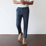 Men's Slim Fit Linen Blend Trousers