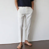 Men's Cropped Straight Leg Trousers