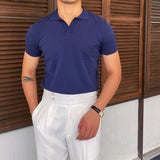 Men's Knit Polo Shirt