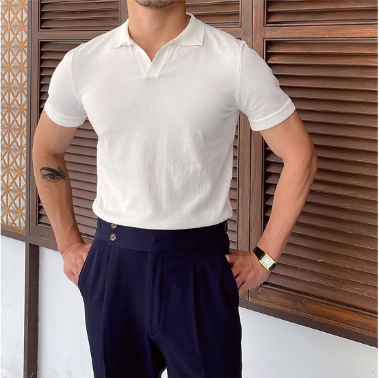 Men's Knit Polo Shirt