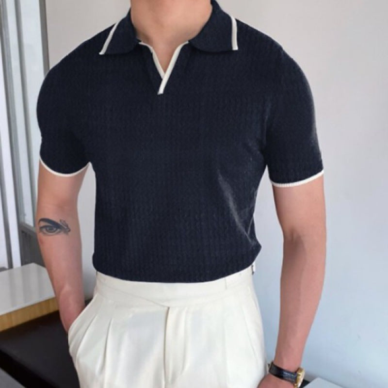 Men's Knit Polo Shirt