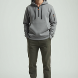 Men's Half-Zip Hoodie with Pockets, Regular Fit