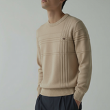 Men's Slim Fit Knitted Cotton Blend Sweater