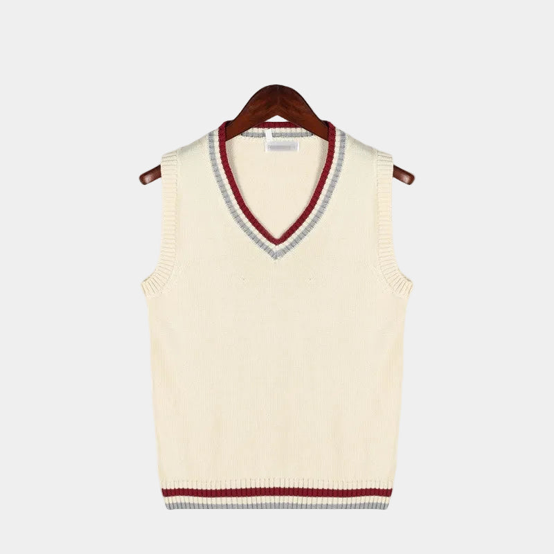 Men's Cable Knit V-Neck Sweater Vest