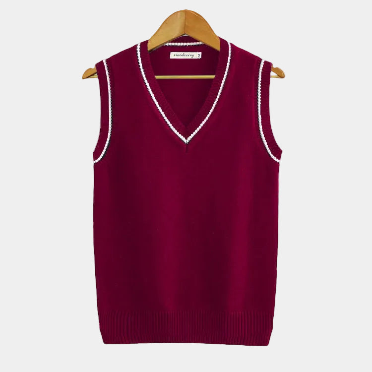 Men's Cable Knit V-Neck Sweater Vest