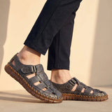 Women's Woven Leather Fisherman Sandals