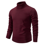 Men's Soft Knitted Roll-Neck Sweater