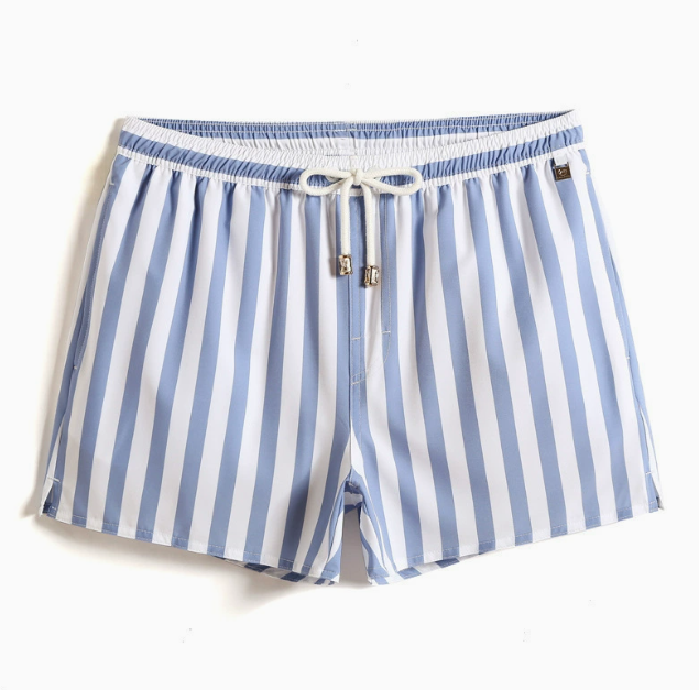 Men's Striped Drawstring Shorts