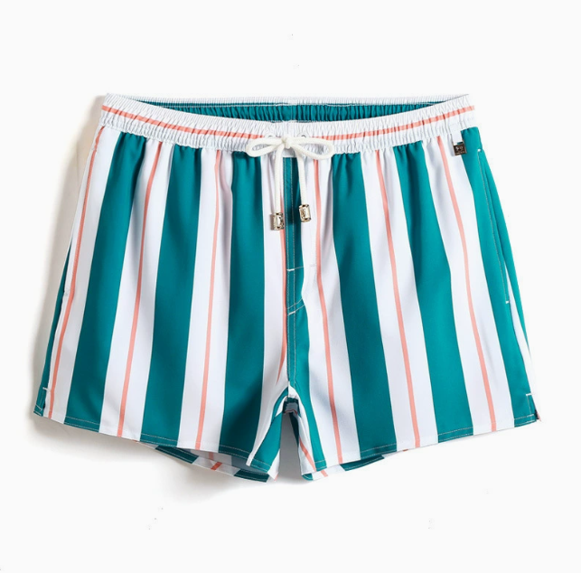 Men's Striped Drawstring Shorts