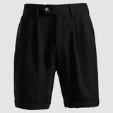 Men's Pleated Rolled Hem Chino Shorts