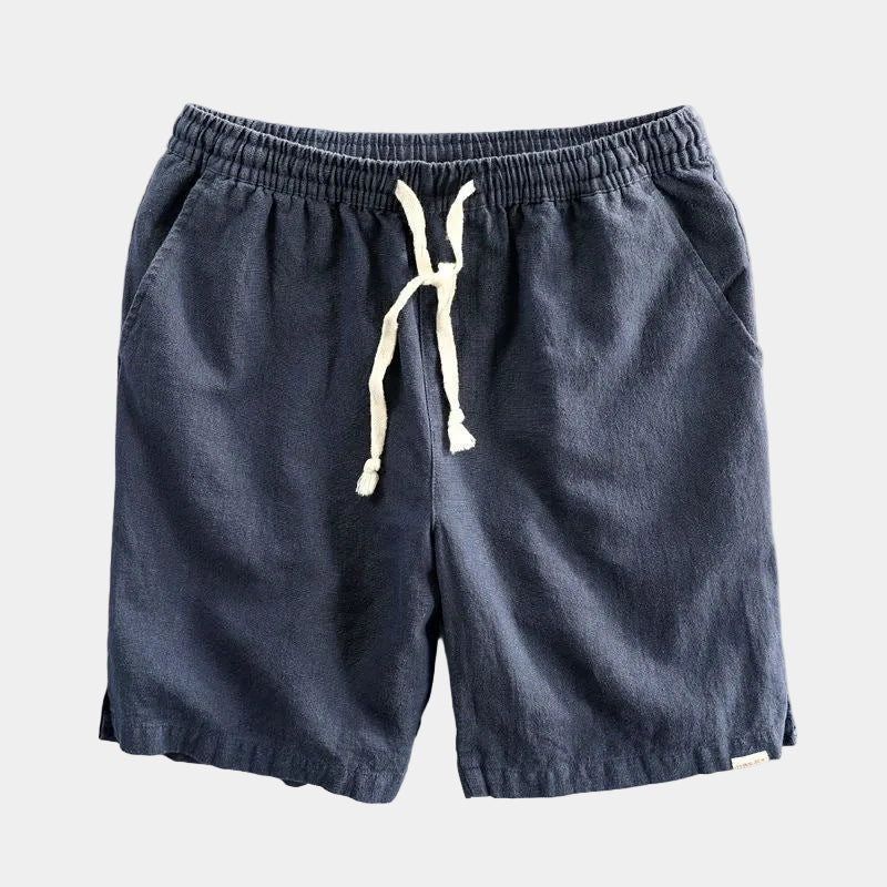 Men's Linen-Style Drawstring Shorts