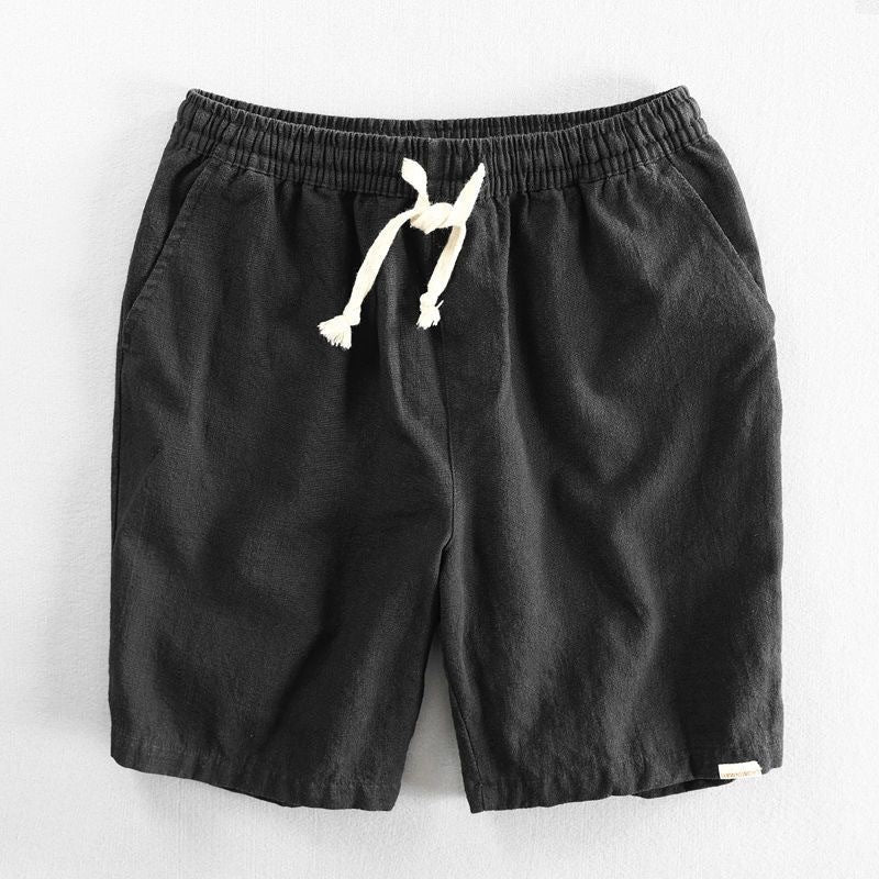 Men's Linen-Style Drawstring Shorts