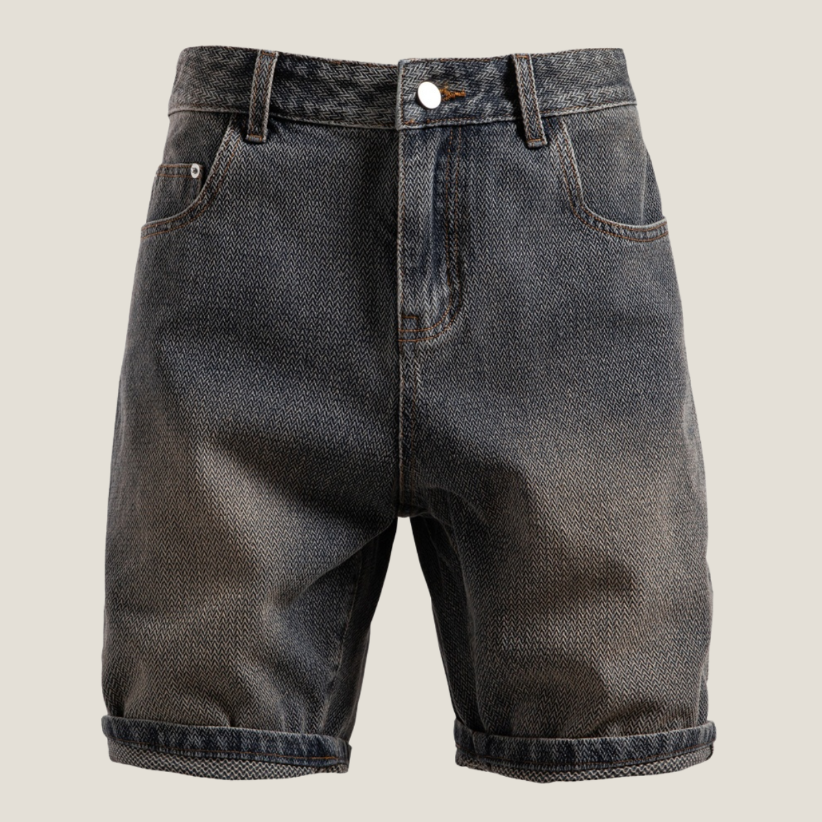 Men's Washed Denim Shorts