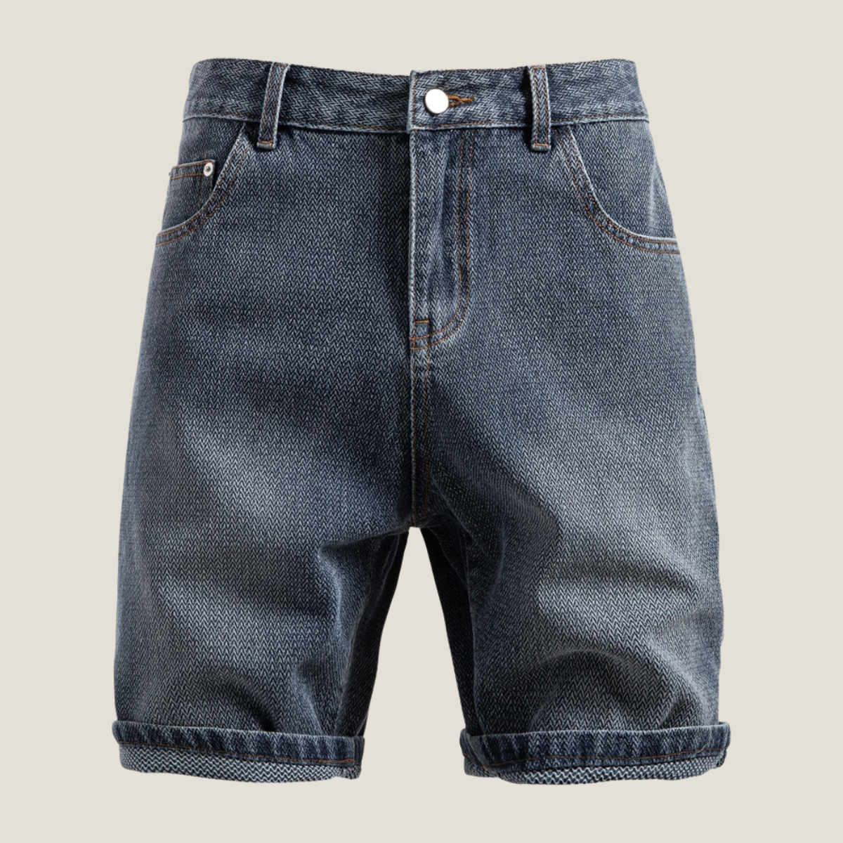 Men's Washed Denim Shorts