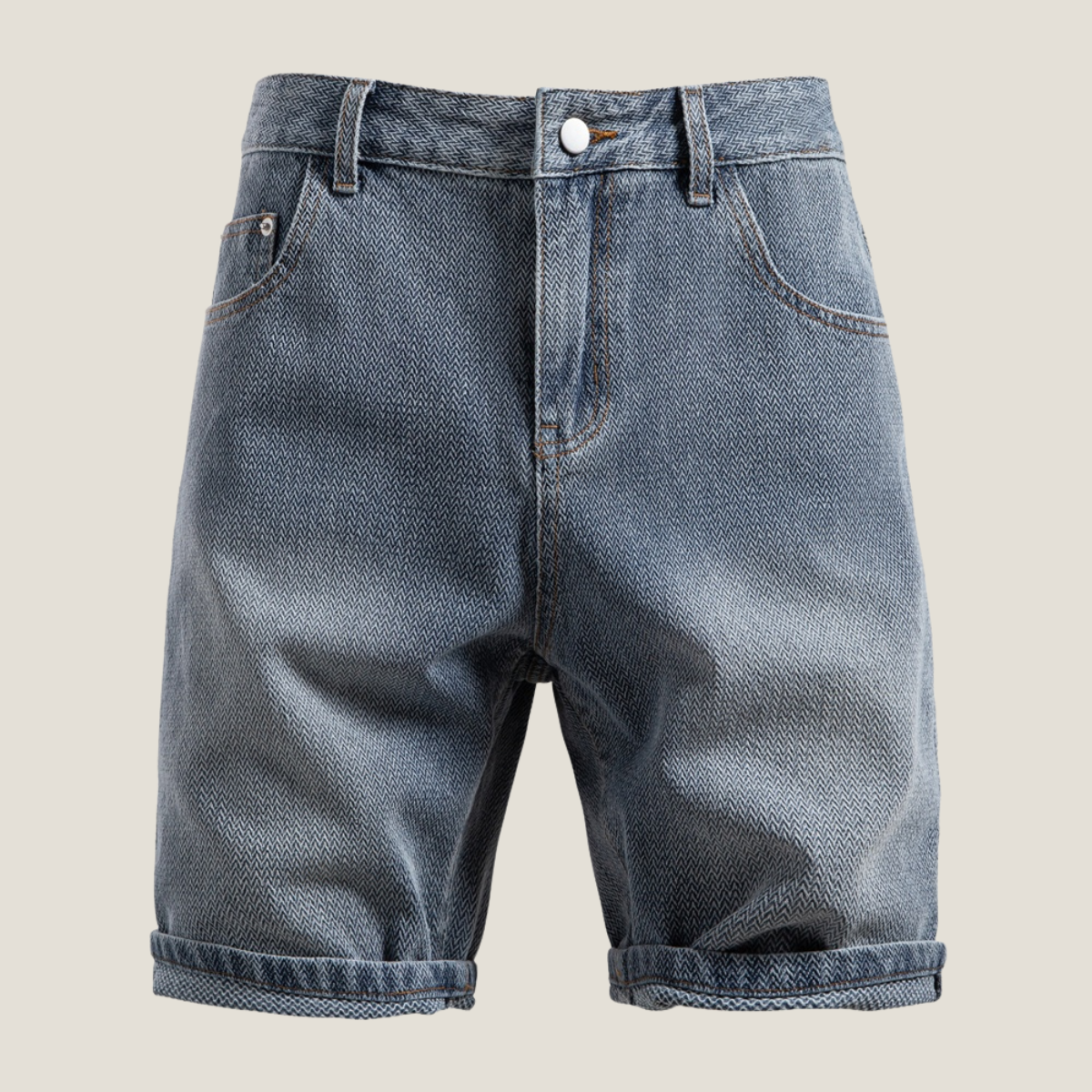 Men's Washed Denim Shorts