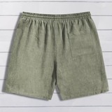 Men's Linen-Style Drawstring Shorts