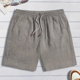 Men's Linen-Style Drawstring Shorts