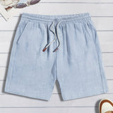 Men's Linen-Style Drawstring Shorts