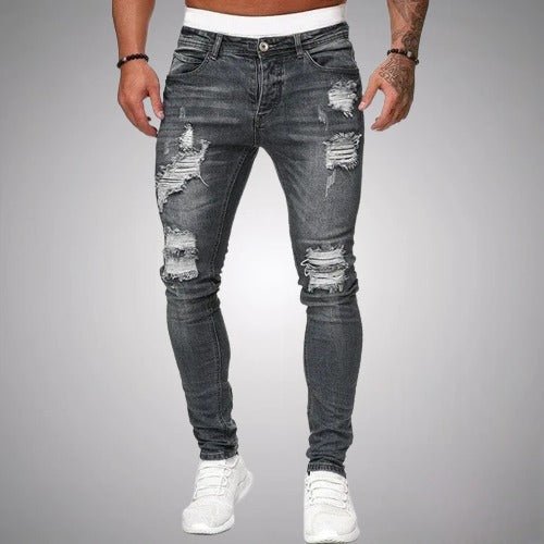 Men's Distressed Slim Fit Jeans