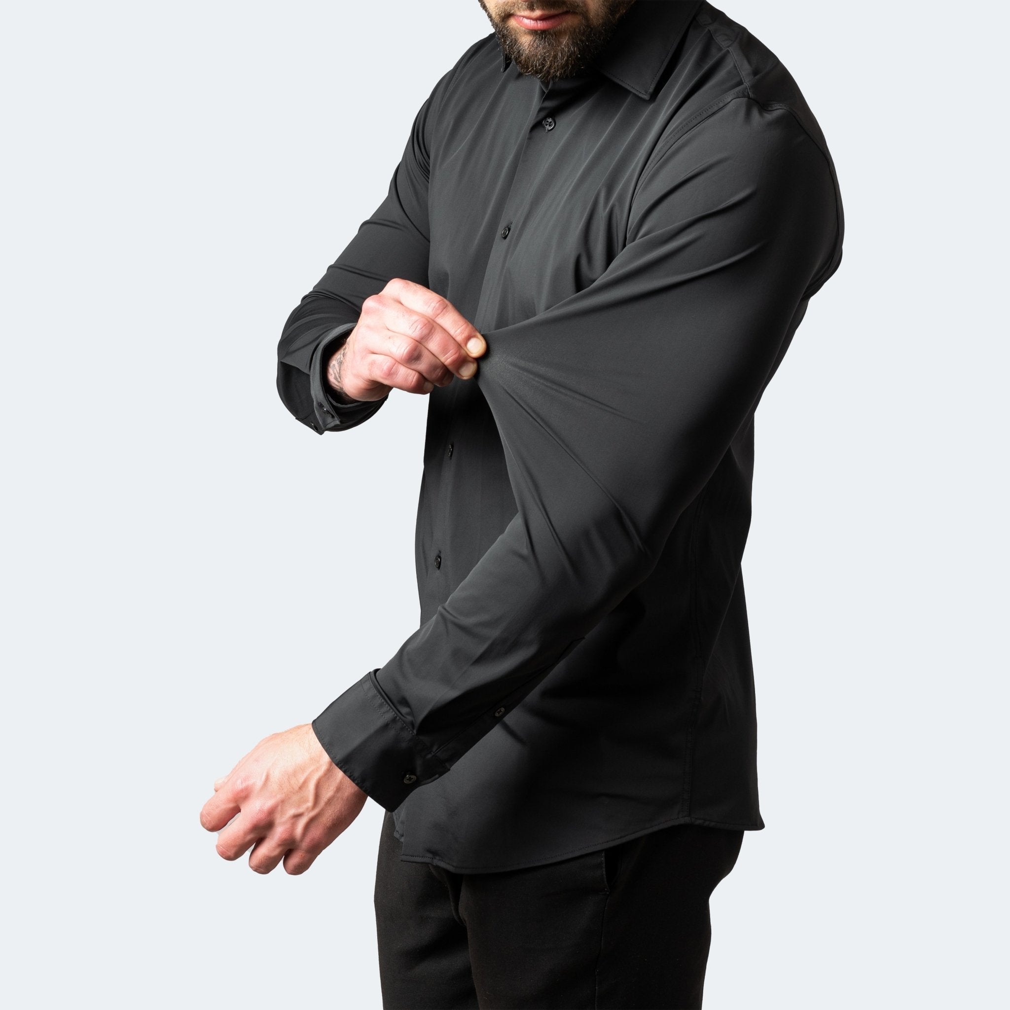 Men's Stretch Button-Up Dress Shirt