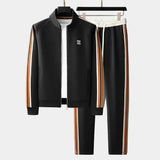 Men's Zip-Up Track Jacket and Pants Set