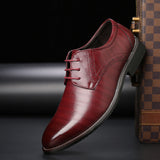 Men's Classic Derby Shoes in PU Leather