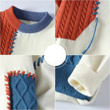 Men's Color Block Knit Sweater
