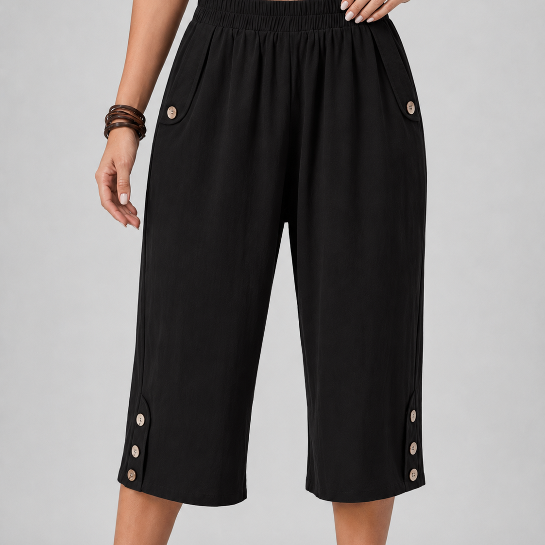 Women's Wide-Leg Capri Pants