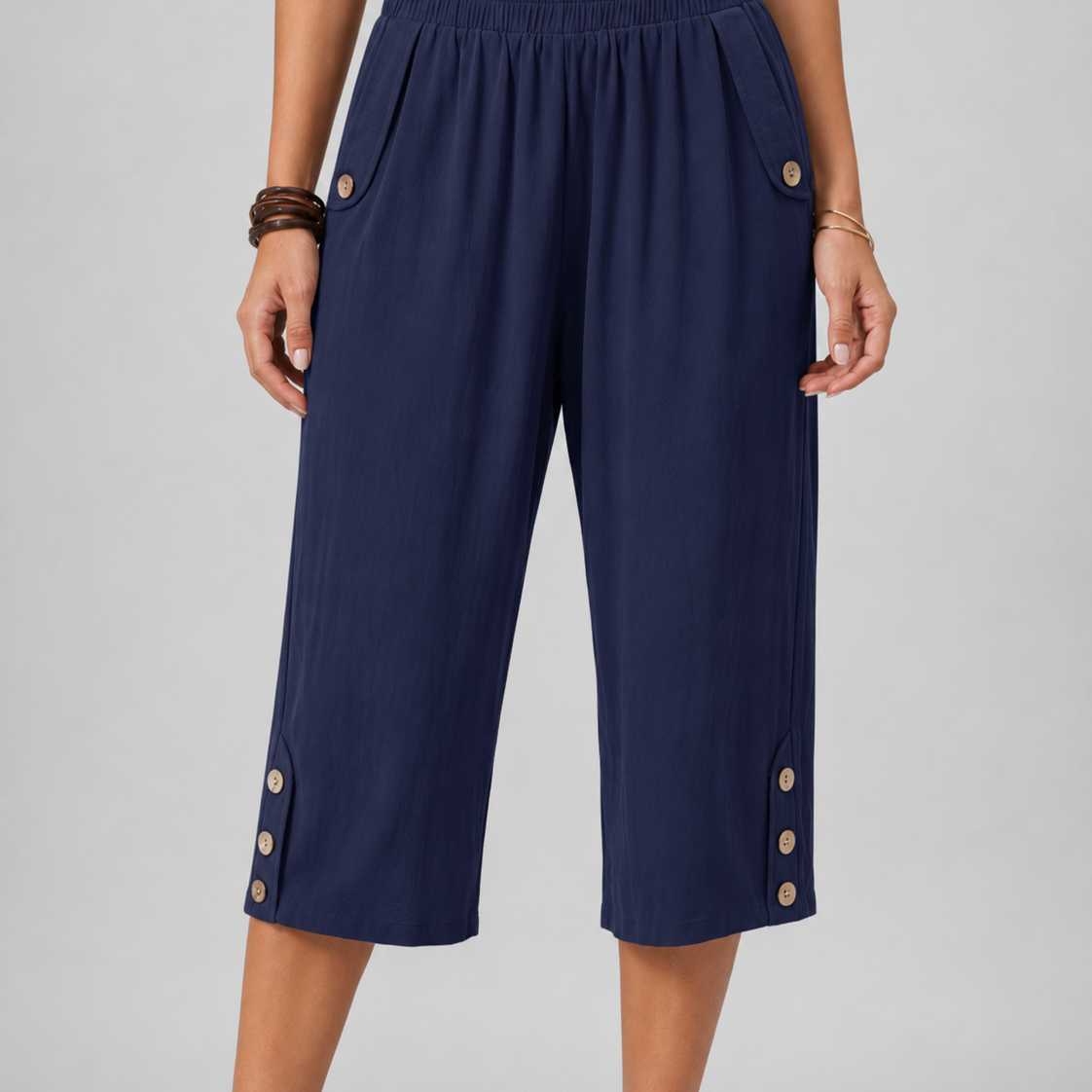 Women's Wide-Leg Capri Pants