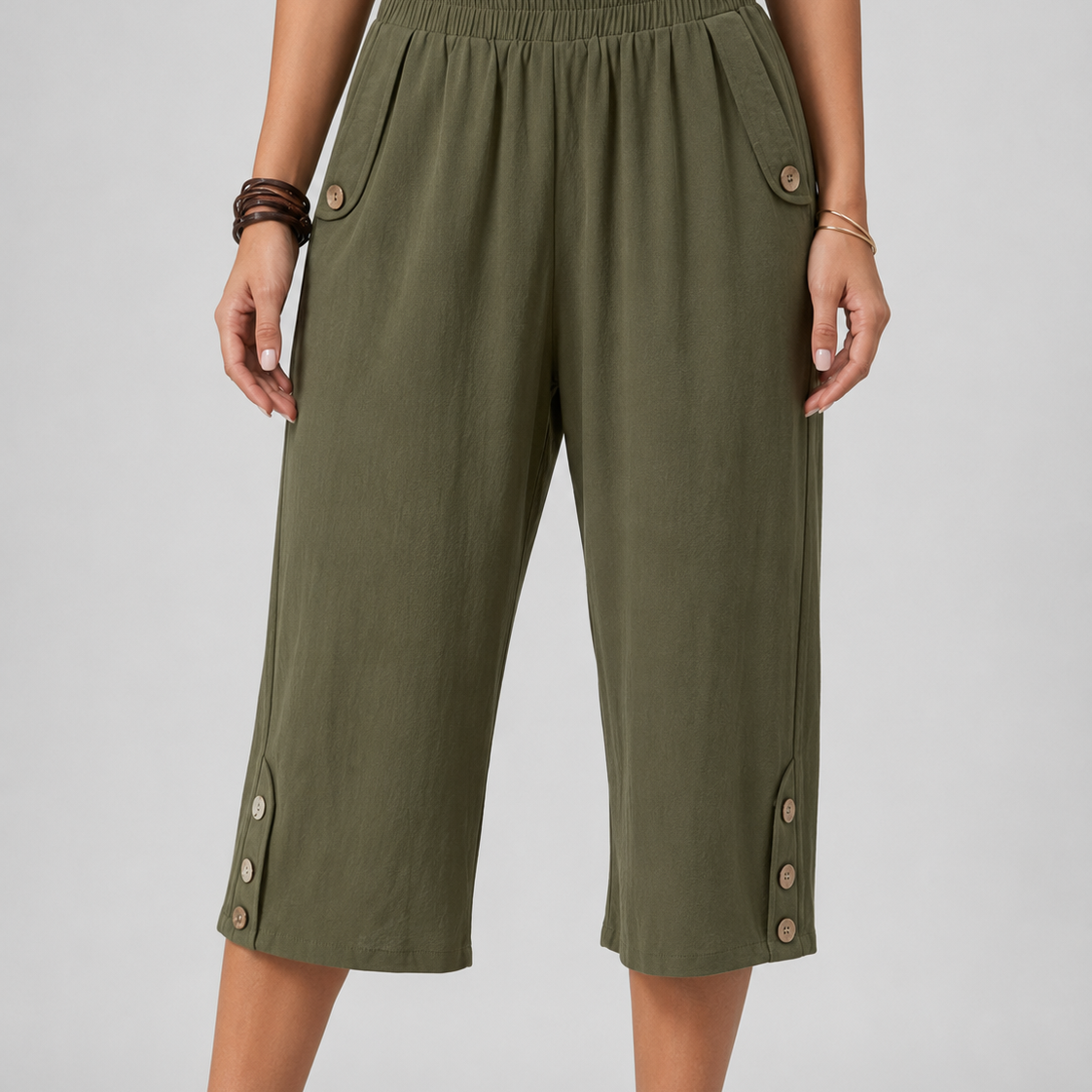Women's Wide-Leg Capri Pants